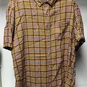 Pendleton Brown and Red Casual Button Down Shirt NEW WITH TAGS!